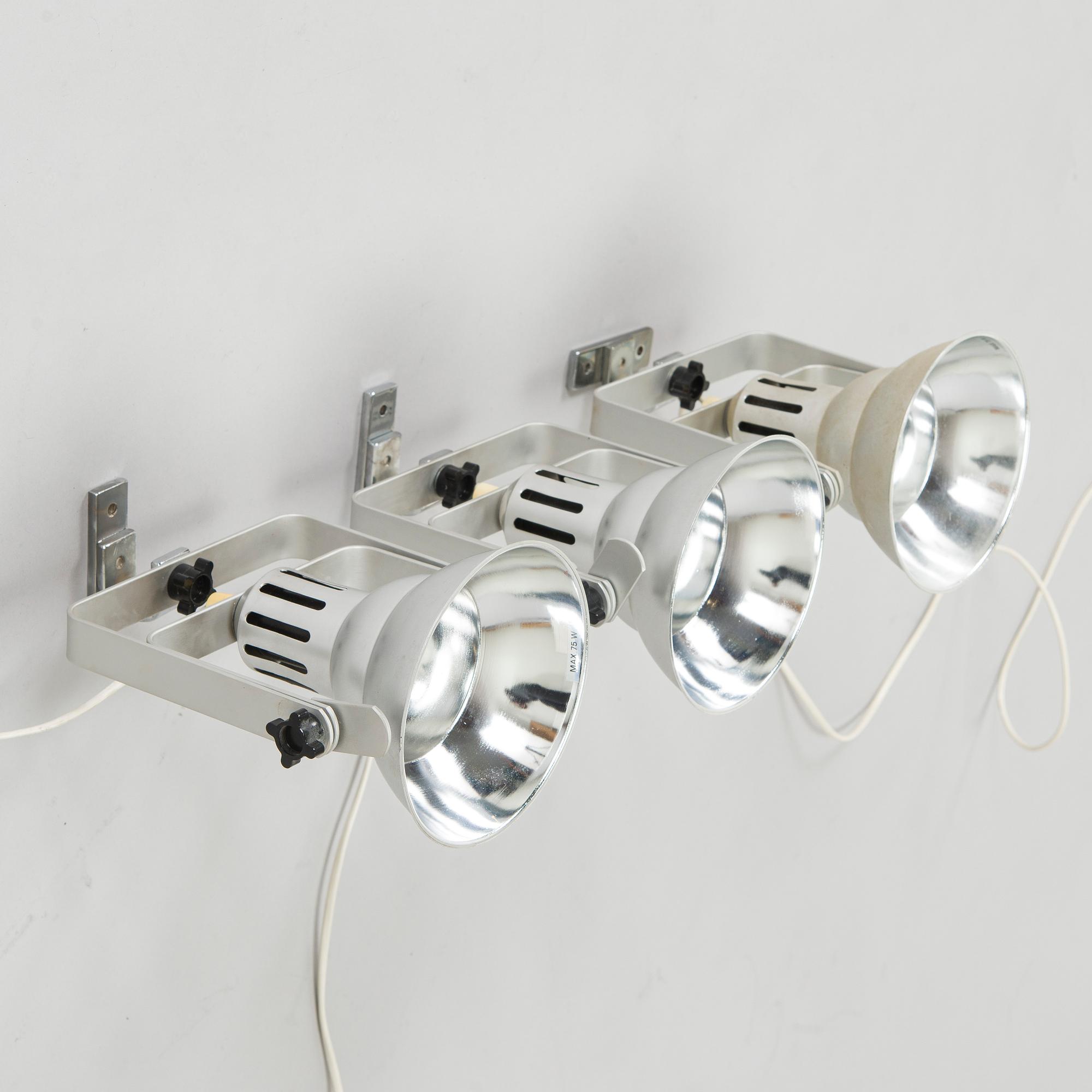 Yrjö Kukkapuro, Three 1970s  '100' spotlights for Haimi Ltd.