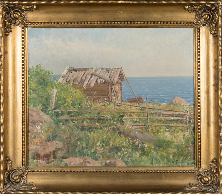 Woldemar Toppelius, Cottage by the Shore.