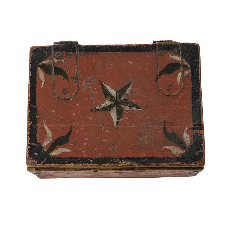 Boxes, 3 pcs, folk art, 19th century.