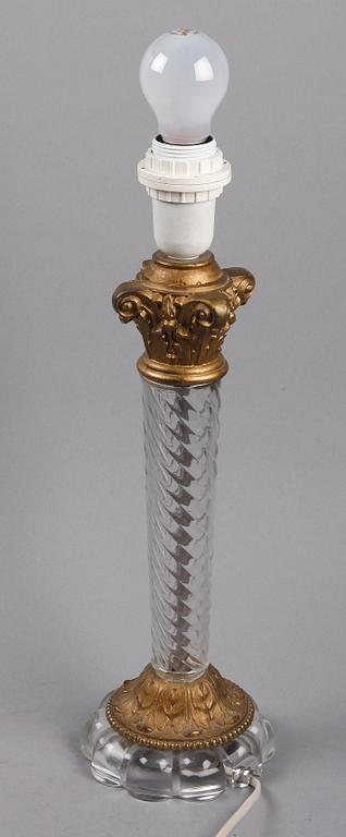 BORDSARMATUR, glas och metall, empirestil, 1900-tal.