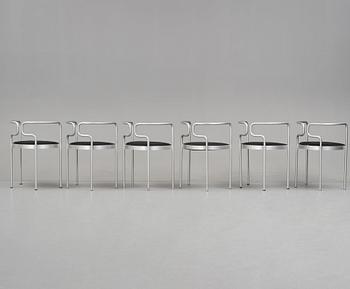 Henning Larsen, stolar, 6 st, modell 9230, Fritz Hansen, Danmark, efter 1967.