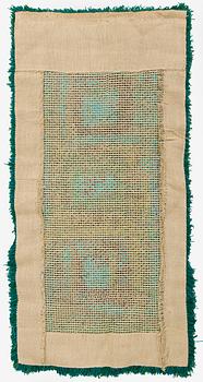 Terttu Tomero, ryijy "Sopukka", malli Neovius. Noin 136 x 64 cm.