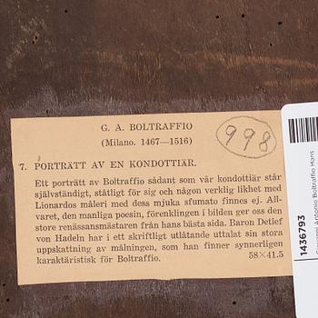 Giovanni Antonio Boltraffio Follower of, Condotta.