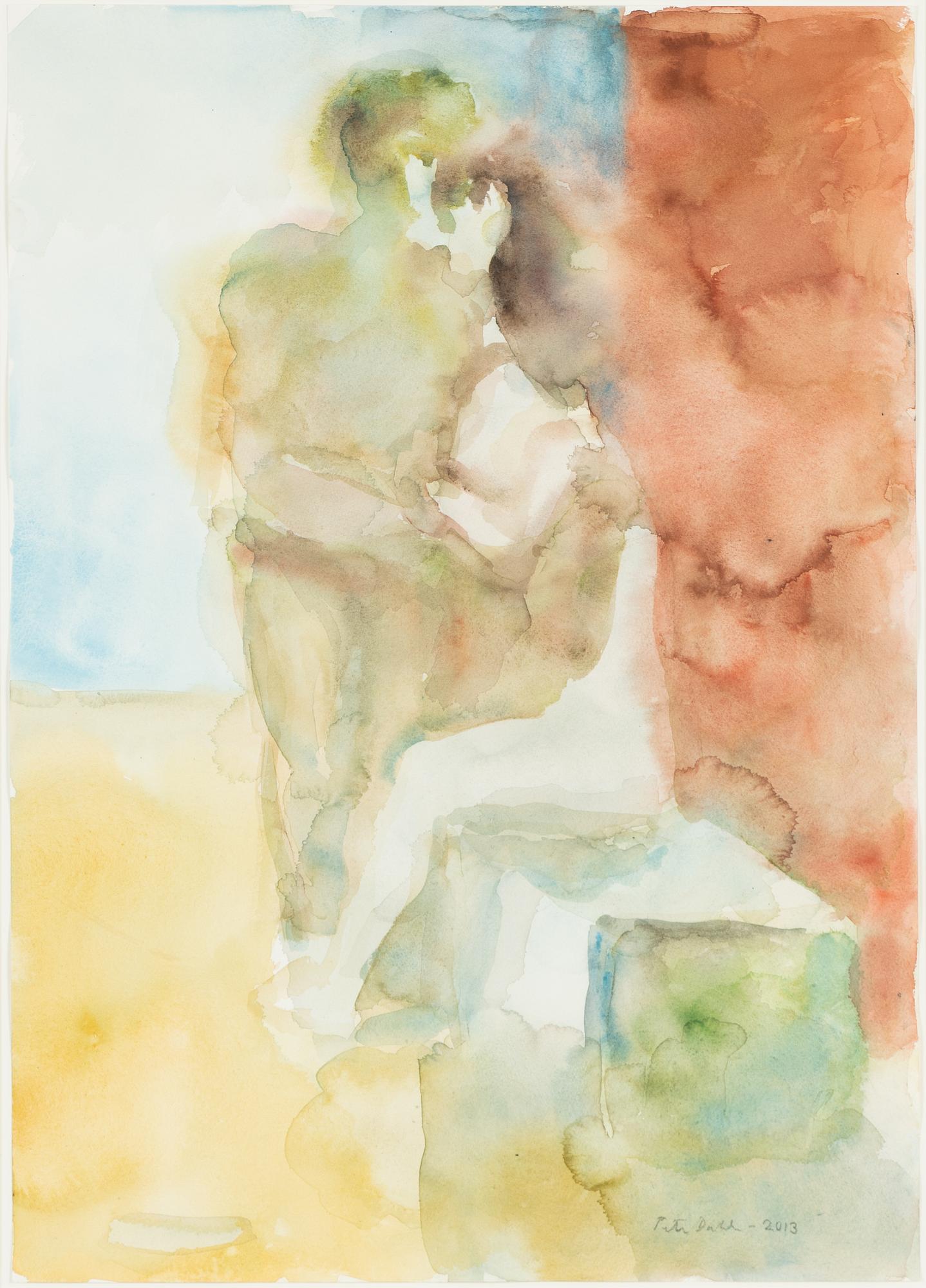Peter Dahl, akvarell, signerad och daterad 2013.