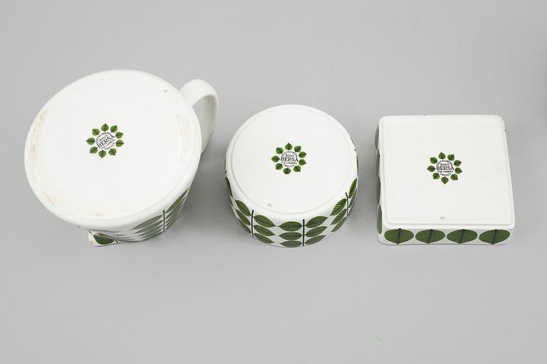 SERVISDELAR, 11 st, "Berså", Stig Lindberg, Gustavsberg, 1960-tal.
