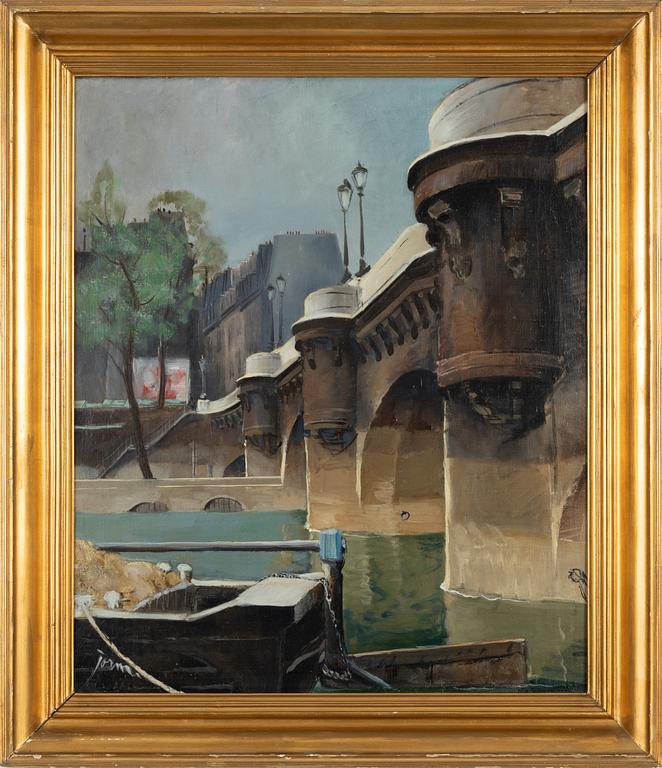 Arvid Jorm, oil on canvas, signed. Signed and dated Paris 1927 verso.