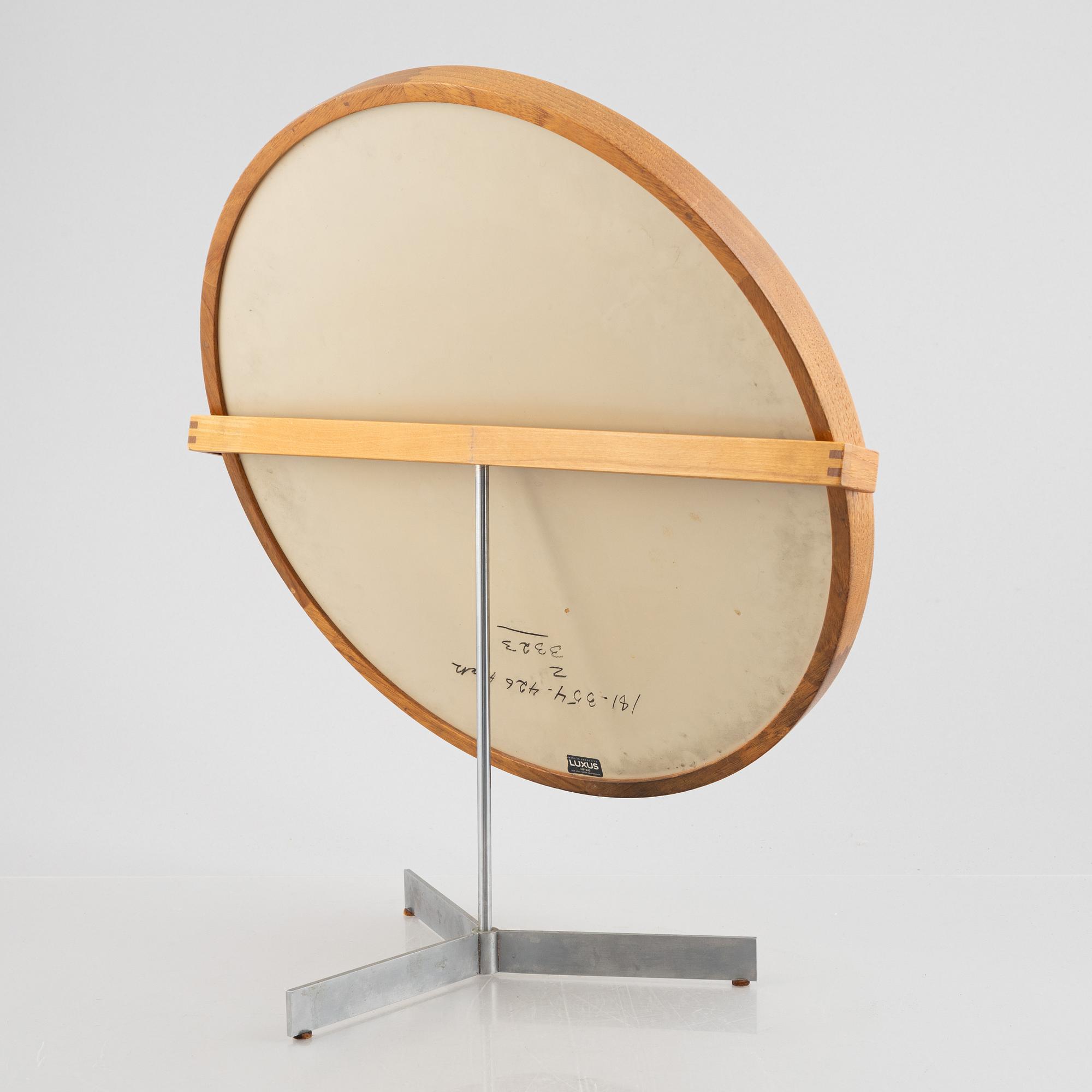 Uno & Östen Kristiansson, table mirror, for Luxus, Vittsjö, Sweden 1960s.