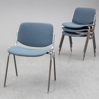 GIANCARLO PIRETTI, four chairs from Castelli, Italy.