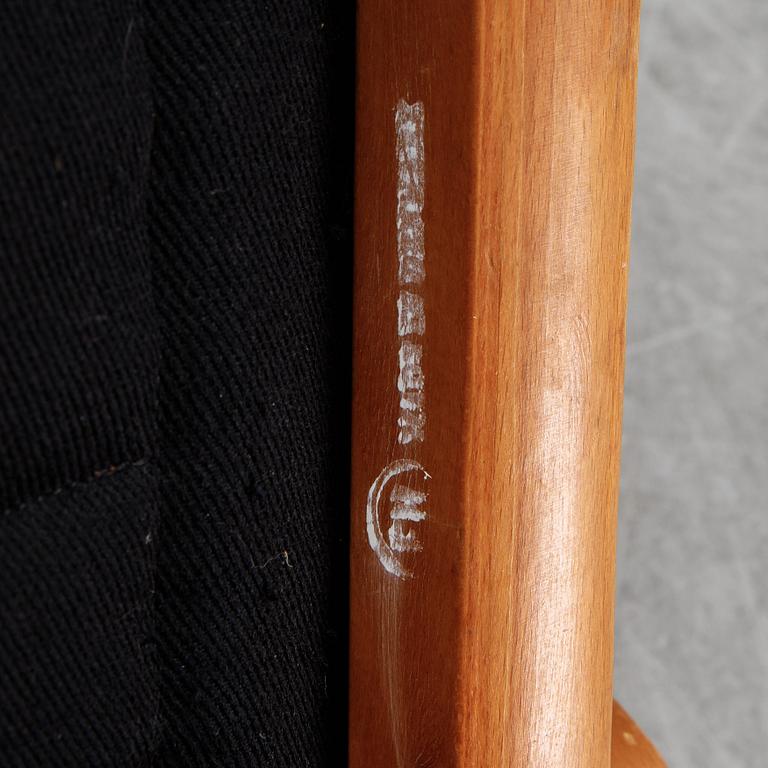 Peter Hvidt & Orla Mølgaard Nielsen, karmstol model "AX-6060" för Fritz Hansen, Danmark 1960-tal.