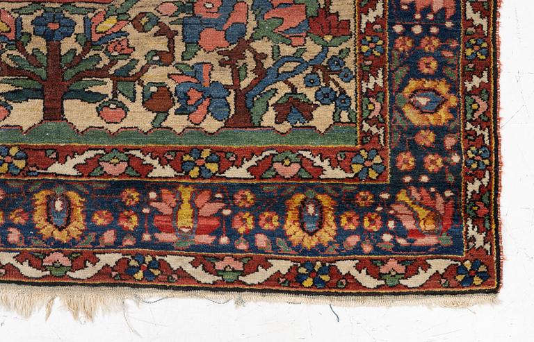 An antique Chahar Mahal and Bakhtiari rug, c. 204 x 145 cm.