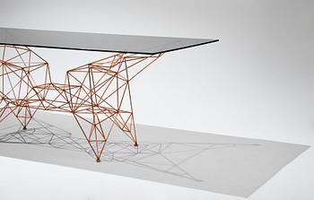 Tom Dixon, matbord, "Pylon Dining Table", Tom Dixon Studio, London, efter 2014.