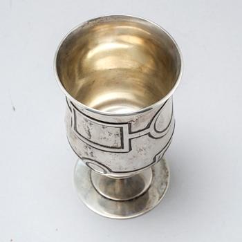 A silver beaker by Karl Norberg for C.G Hallberg, Stockholm, 1930.