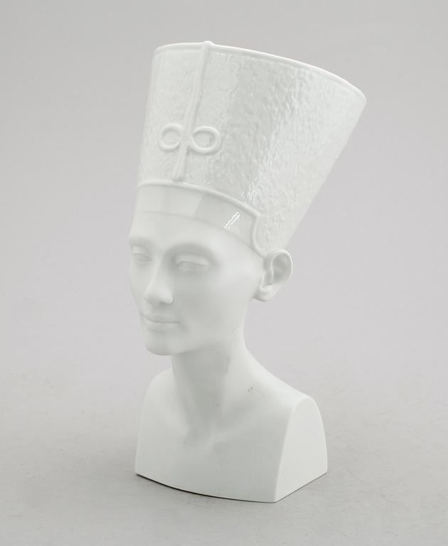 SKULPTUR, porslin, Nefertiti, Rosenthal.