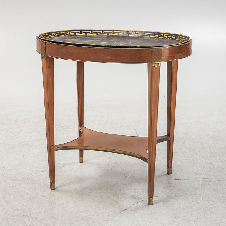 A late Gustavian style tray-table, late 18th century.