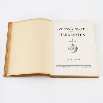 "Svenska slott och herresäten vid 1900-talets början", 18 volymer, olika förslag och tryckår.