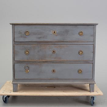 A mid 19th century chest of drawers.