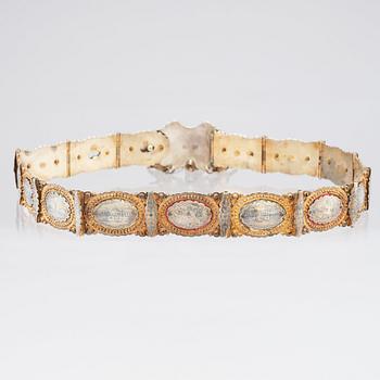 An Ottoman empire / Armenian bridal belt, around 1890-1910.