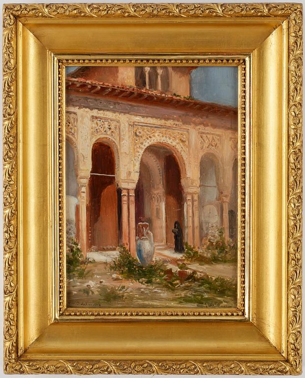 FRANS WILHELM ODELMARK, olja på pannå, signerad.