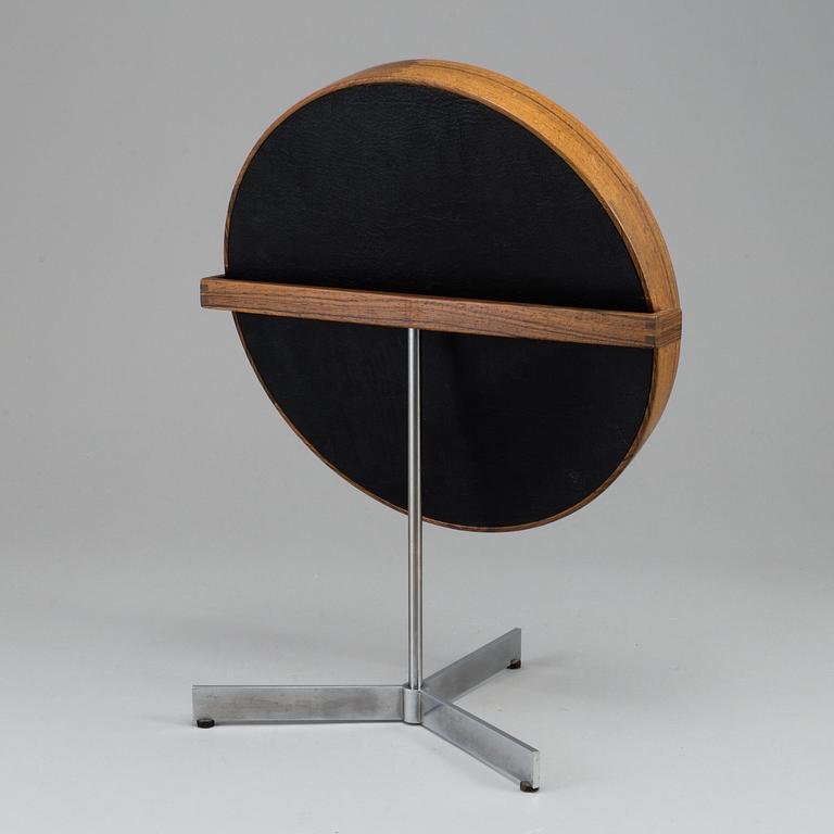 UNO & ÖSTEN KRISTIANSSON, a 1960's '406' rosewood table mirror from Luxus, Vittsjö.