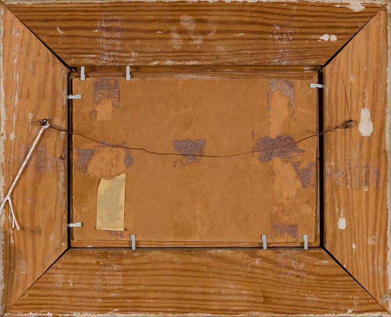 JOHAN KNUTSON, oil on board, signed.