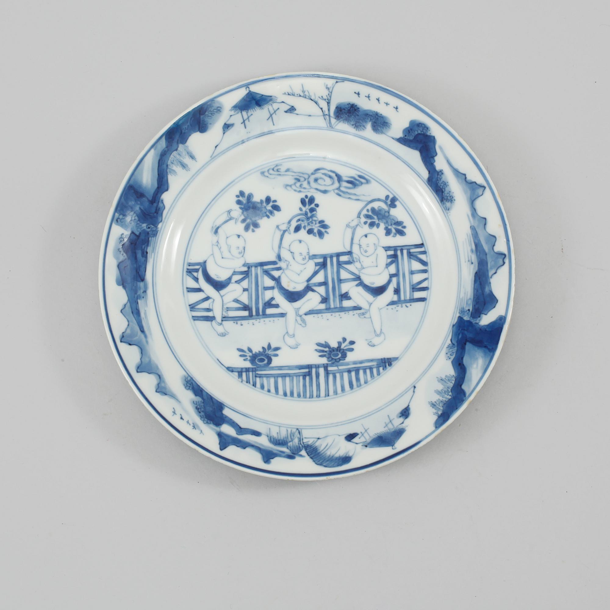 TALLRIK, porslin, Kina, Qianlong, 1736-1795.