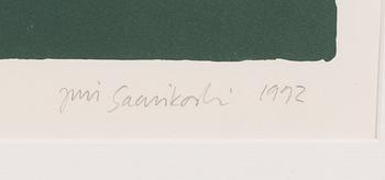JURI SAARIKOSKI, lithograph, signed and dated 1992, numbered 10/35.