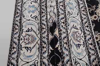 A carpet, Nain, part silk, ca 9 laa, ca 290 x 194 cm.