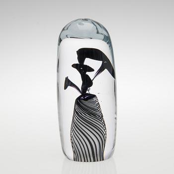 RITVA-LIISA POHJALAINEN, GLASSKULPTUR. Sign. Keidas musta, Ritva-Liisa Pohjalainen 2009, 7/50.