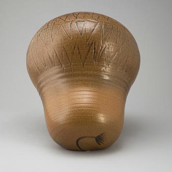 LISA LARSON, a 'Lejon Maxi' stoneware sculpture from K-Studion,  Gustavsberg.