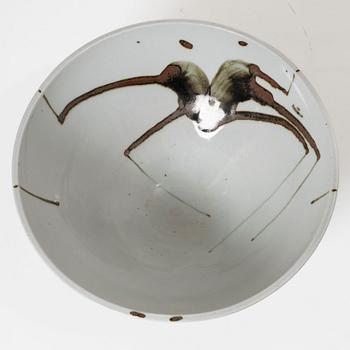 Claes Thell, three stoneware pieces, as well as a piece by Börje Skohg.