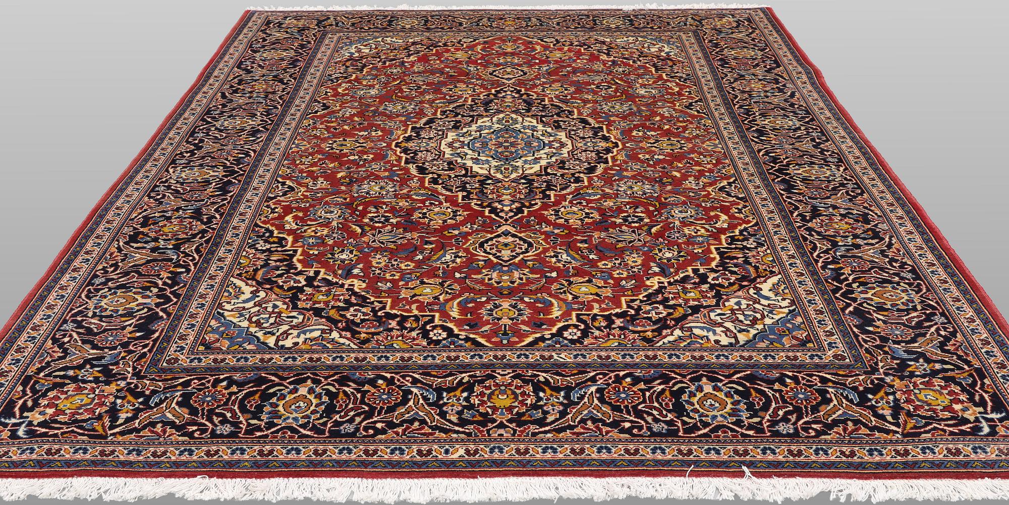 Carpet, Keshan, 308 x 197 cm.