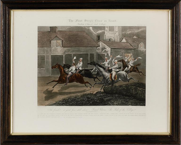 HENRY ALKEN, efter, 4 st, gravyrer,  England, 1800-tal.