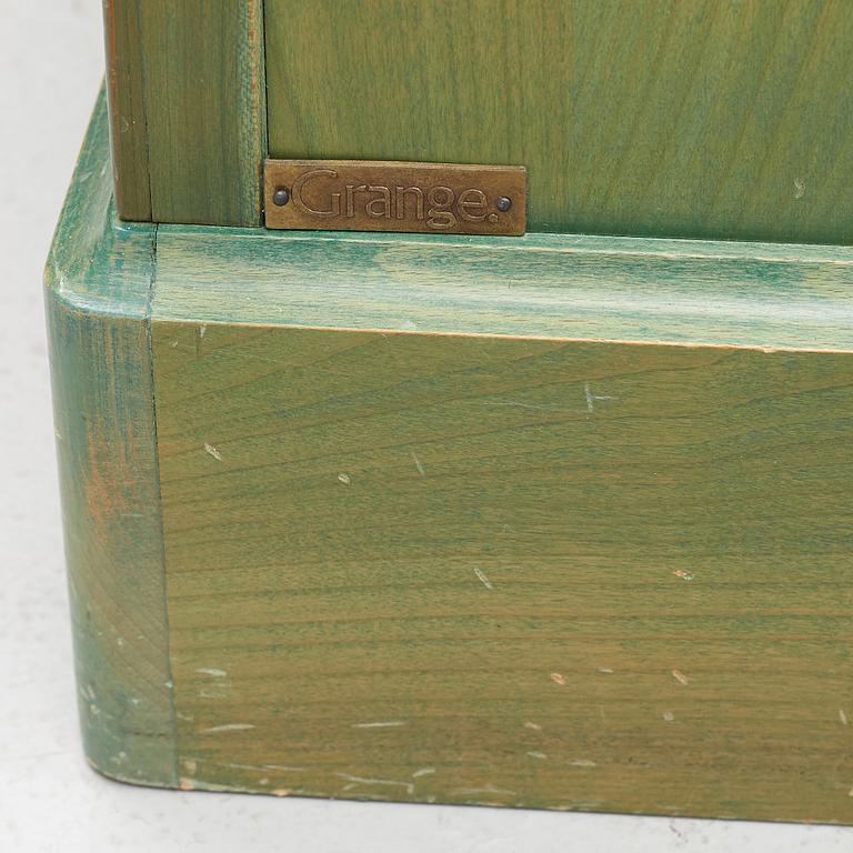 A cabinet and pedestal, Grange, late 20th century.