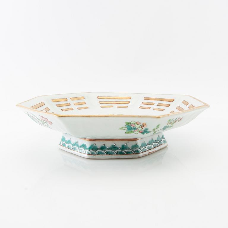 Bowl on foot, Chinese porcelain 19th century.