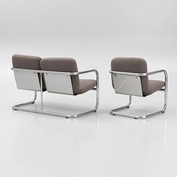 Börge Lindau & Bo Lindekrantz, an 'S70' sofa and armchair, Lammhults.