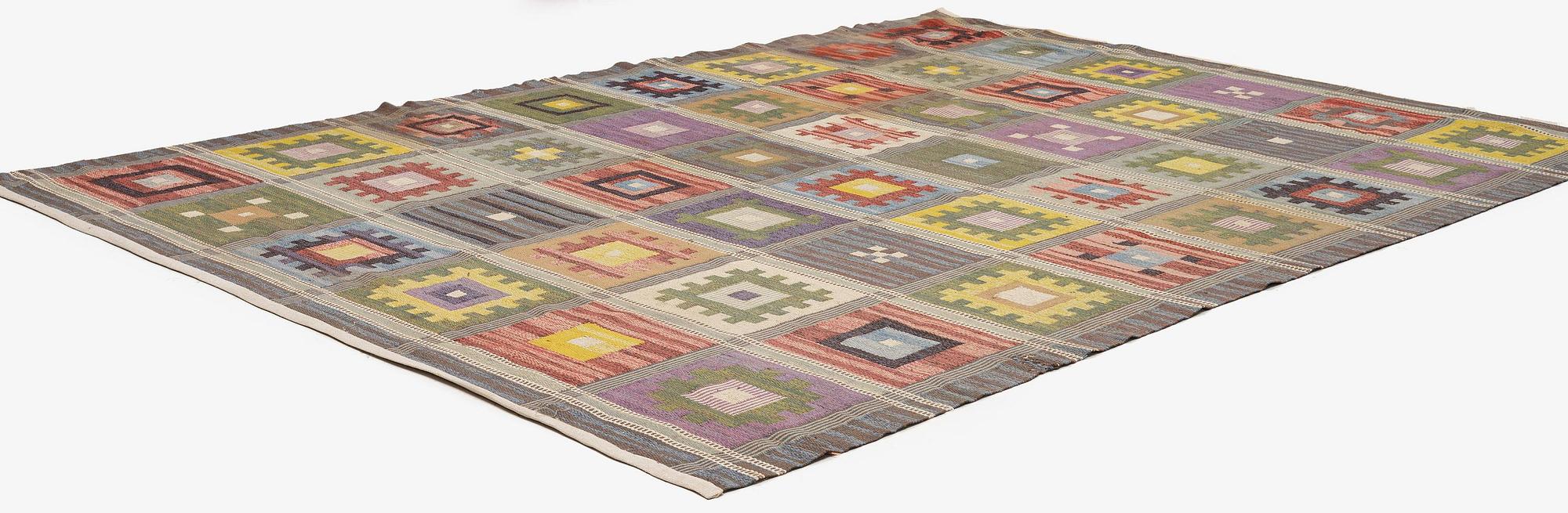 A flat weave carpet, c. 325 x 239 cm, Bohusslöjd–Konstfliten.