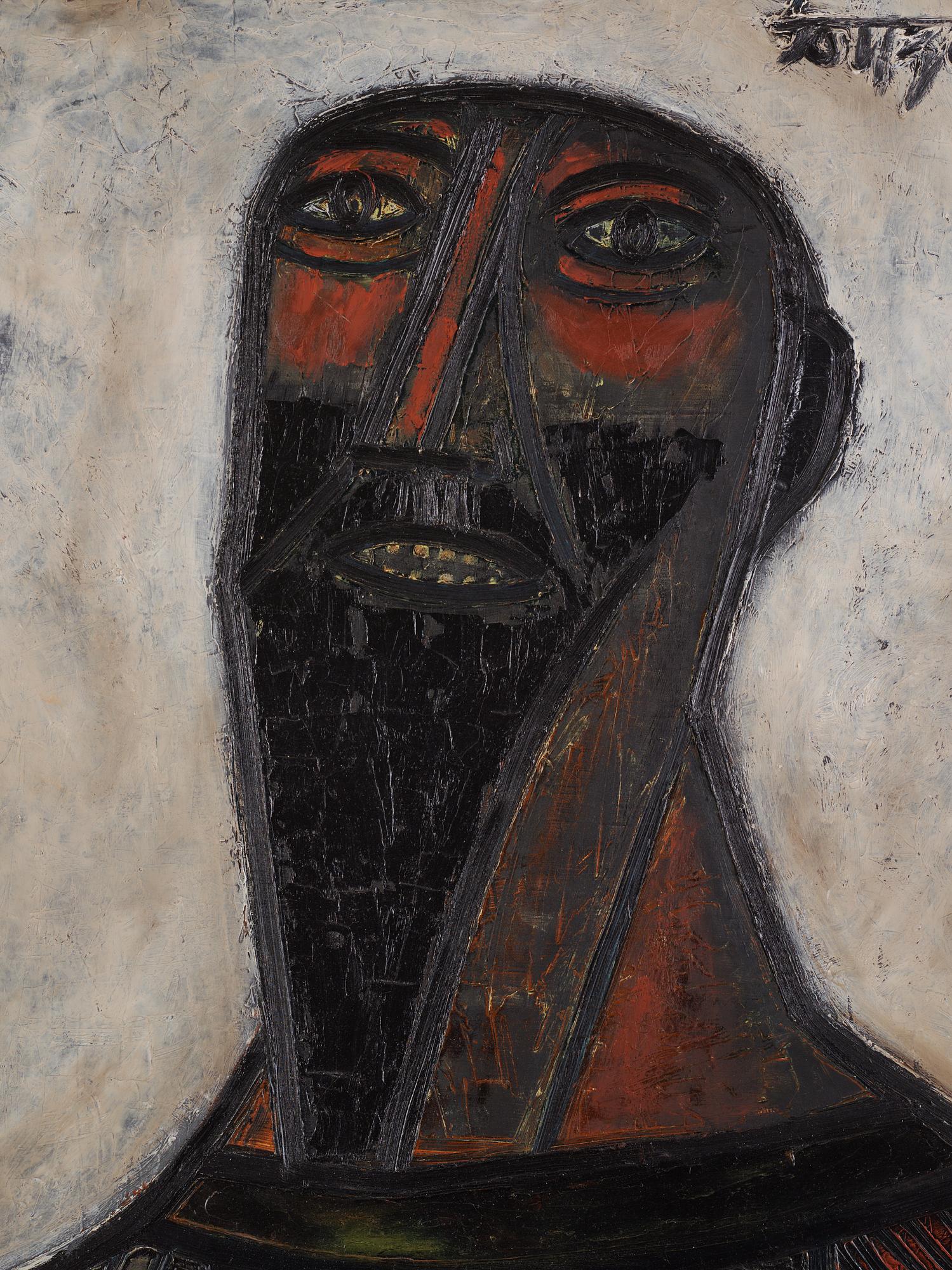 Francis Newton Souza, Portrait of a man.