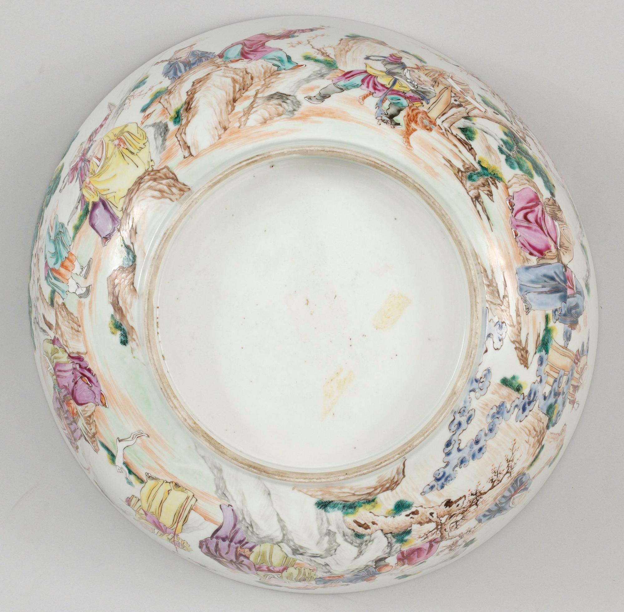 BÅLSKÅL, kompaniporslin. Qing dynastin, Qianlong (1736-95).