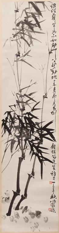 Rullmålning, tusch på papper, Kina,