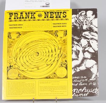 Lena Svedberg · TRYCK samt TIDSKRIFT. Lena Svedberg resp Frank News 1969.