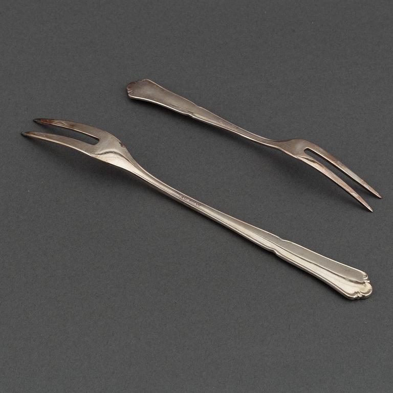 A german silver cutlery service, silver 800, including Bruckmann (68+ 24 pieces).