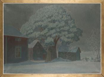 Veikko Vionoja, oil on canvas, signed and dated -73.