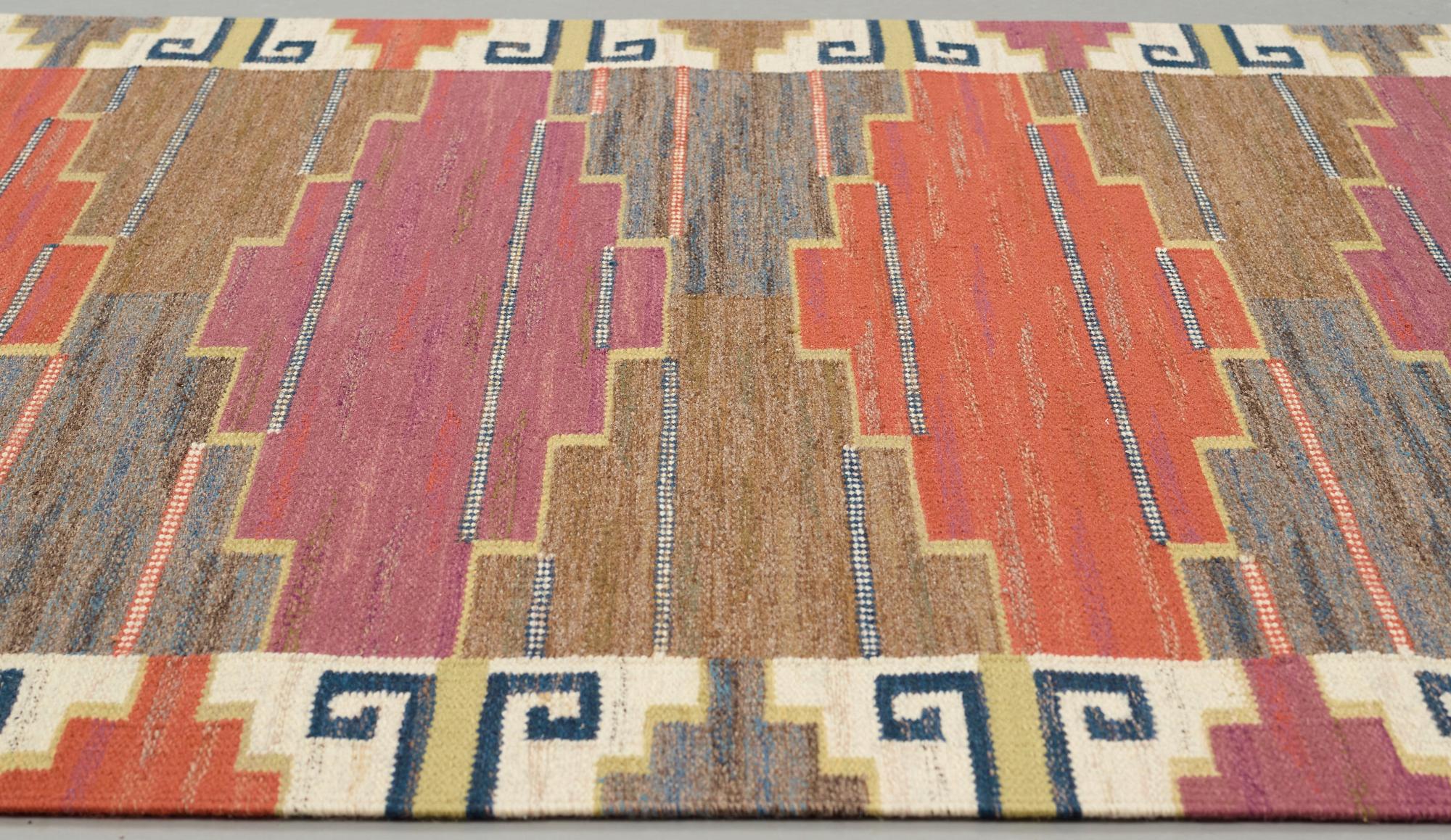 Märta Måås-Fjetterström, MATTA, "Bruna heden", rölakan, ca 210 x 152,5 cm, signerad  AB MMF MN.