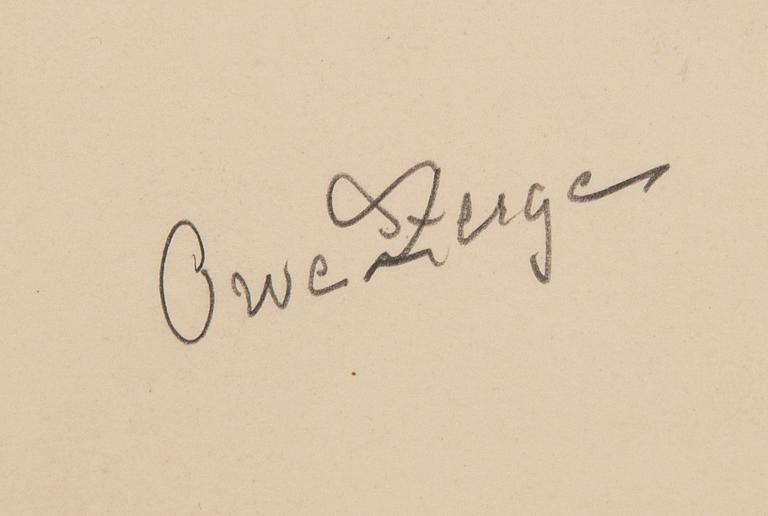Owe Zerge, teckningar 2 st signerade.