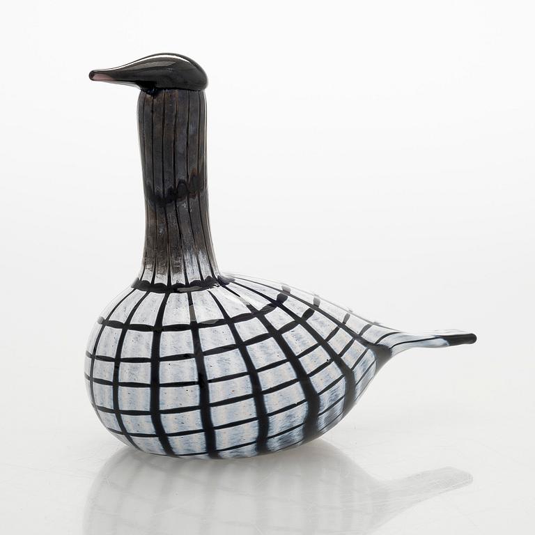 Oiva Toikka, lasilintu, "Pikku kuikka", signeerattu O. Toikka, Nuutajärvi.