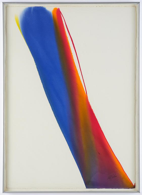 Paul Jenkins, "Phenomena Pedestal of Fire".