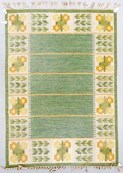 MATTA, rölakan, "Flora", Berit Woelfer. Etikettmärkt. Ca  235 x 167.