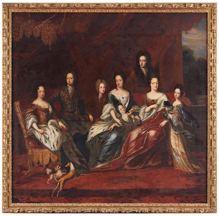 David Klöcker Ehrenstrahl Hans ateljé, Karl XI med familj.