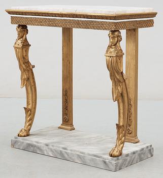 A Swedish Empire 19th century console table by C. F. Thim.