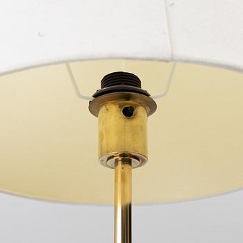 Harald Notini, or Uno Westerberg, a brass floor lamp, model 15750, Arvid Böhlmarks Lamp Factory, Stockholm, 1950s.